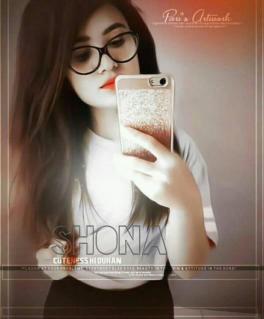 Pretty girl in glasses shona name dp 2019