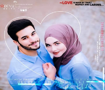 Very cute Muslim couple girl in hijab wallpaper hd